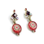 Kolczyki w czerwieni