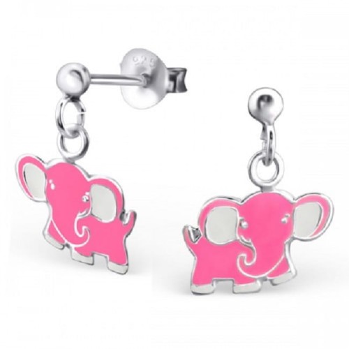 Kolczyki wiszący słonik