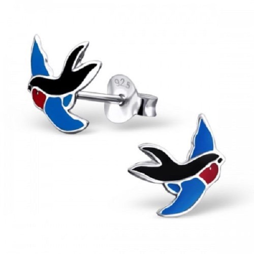 kolczyki dla dzieci jaskółki