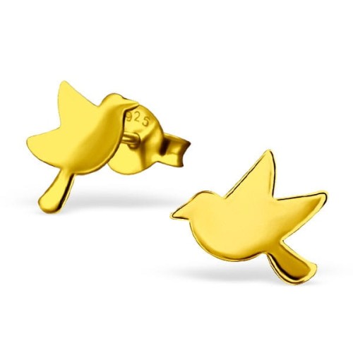 Kolczyki Złote Ptaszki