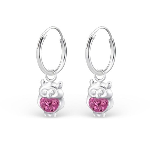 Kolczyki Kółka Sowy