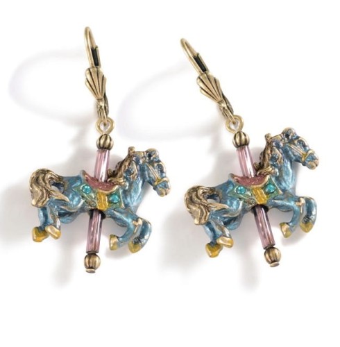Kolczyki Konie z Karuzeli