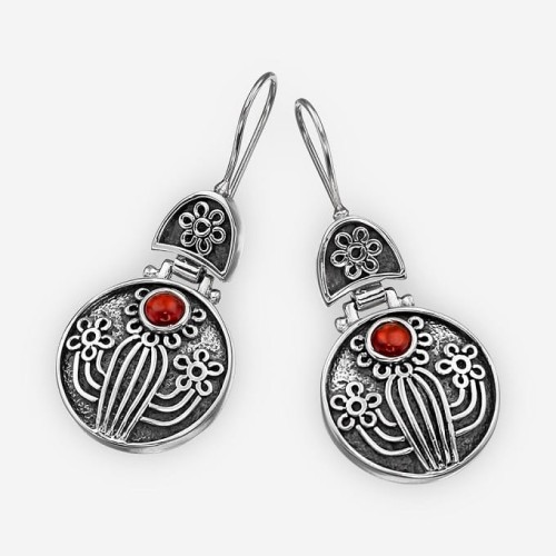 Srebrne Kolczyki z Meksyku