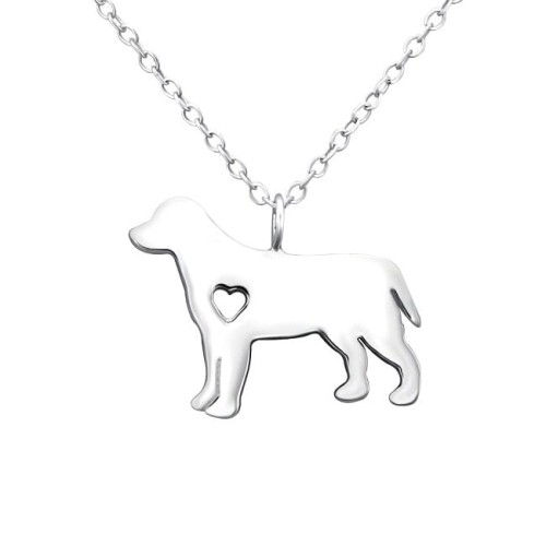 Srebrny Naszyjnik z Psem