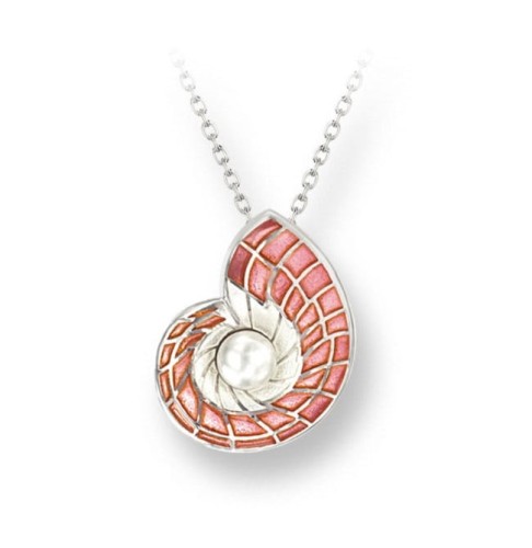 Srebrny Naszyjnik z Muszlą