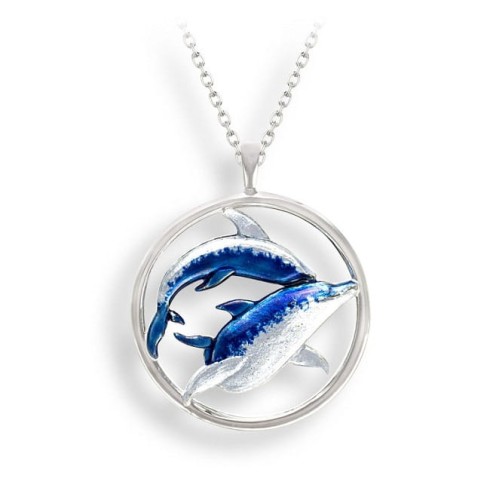 Wisiorek z Delfinami