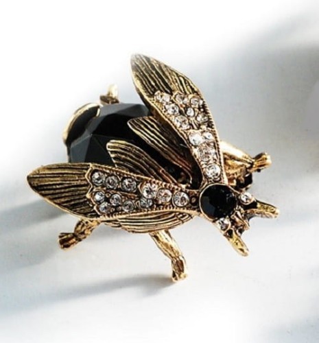 Broszka z Czarnym Owadem