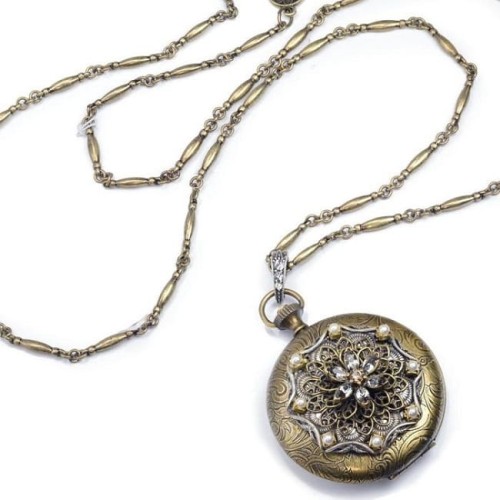 Naszyjnik Medalion Otwierany