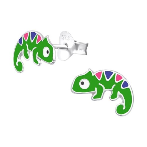 Dziecięce Kolczyki Kameleon