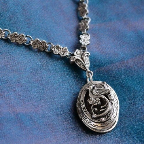 Naszyjnik Medalion Rajski Ptak