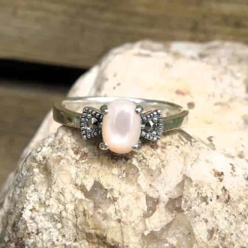 Pierścionek z Masą Perłową