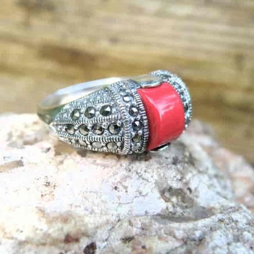 Pierścionek z Koralem