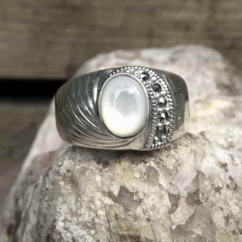 Pierścionek Masa Perłowa