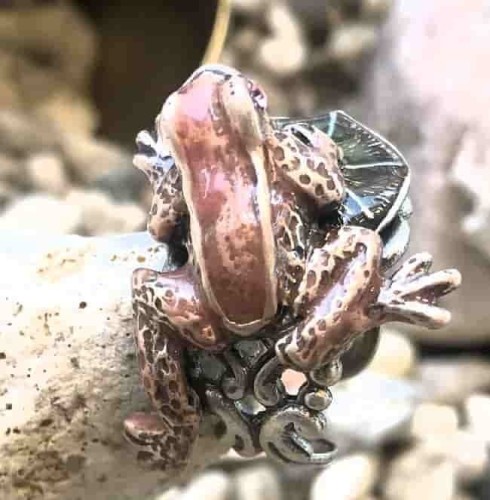 Pierścionek Wzór Żaba