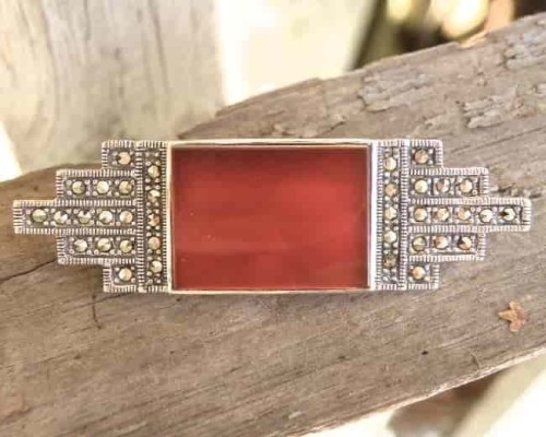 Broszka Wzór Art Deco