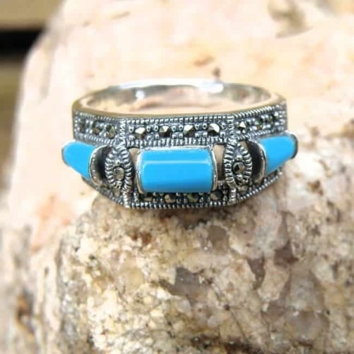 Pierścionek z Turkusami