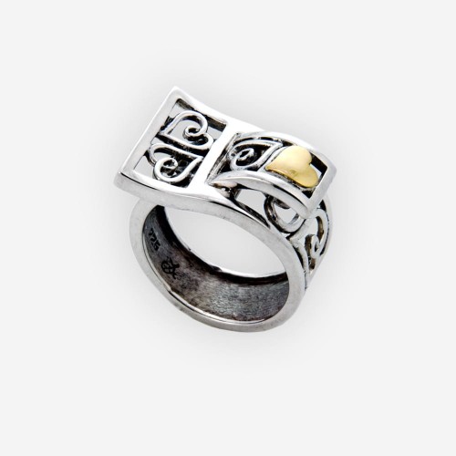 Pierścionek z Falą 