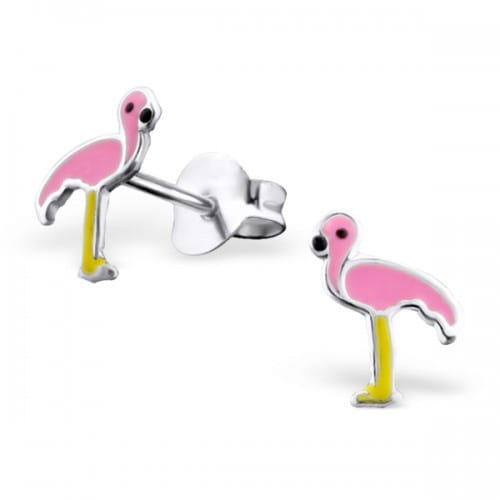 Kolczyki różowe flamingi