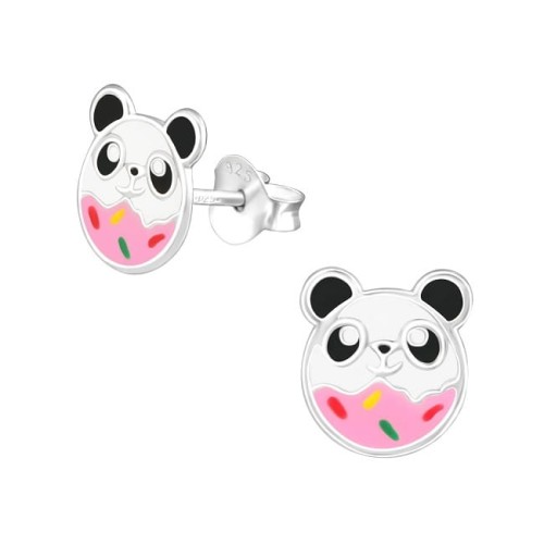 Kolczyki Różowa Panda