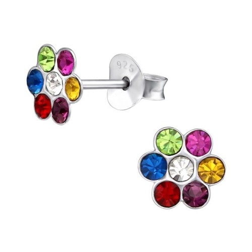 Kolczyki Kolorowe Kwiatki