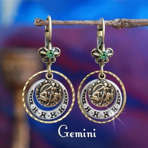 Kolczyki Znak Zodiaku Bliźnięta