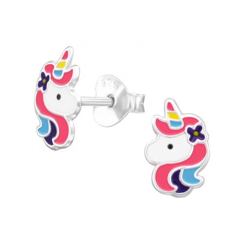 Kolczyki z głową jednorożca Unicorn